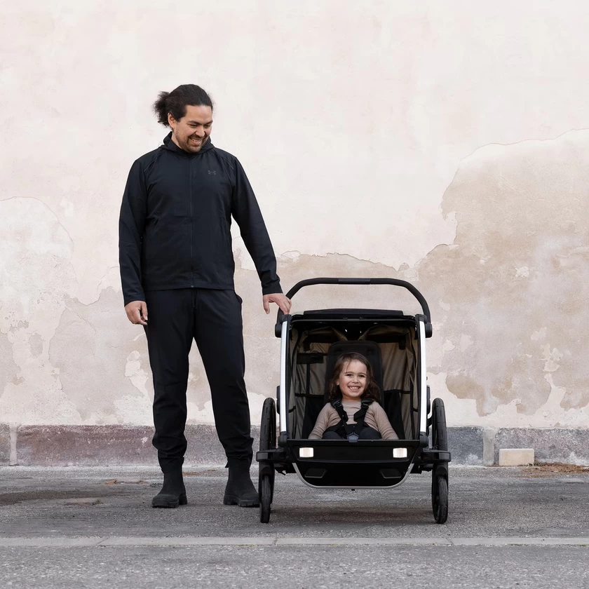 Przyczepka rowerowa dla dzieci Thule Chariot Cross 2 G3 Dark Slate