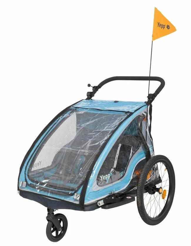 Przyczepka rowerowa dla dzieci Yepp Duo niebieski