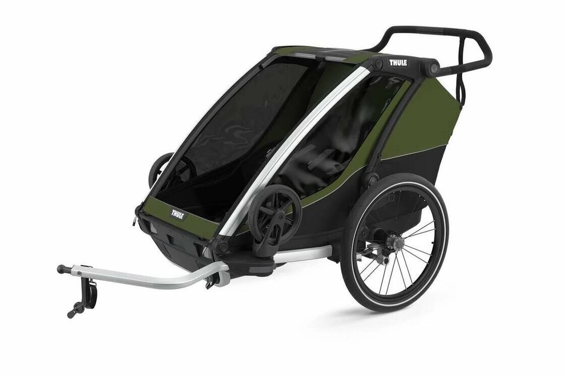 Przyczepka rowerowa dla dziecka THULE Chariot Cab 2 Cypress Green