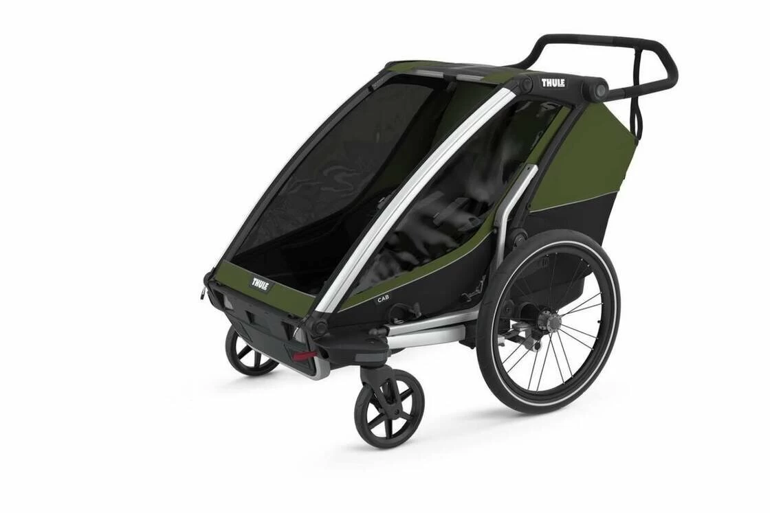 Przyczepka rowerowa dla dziecka THULE Chariot Cab 2 Cypress Green