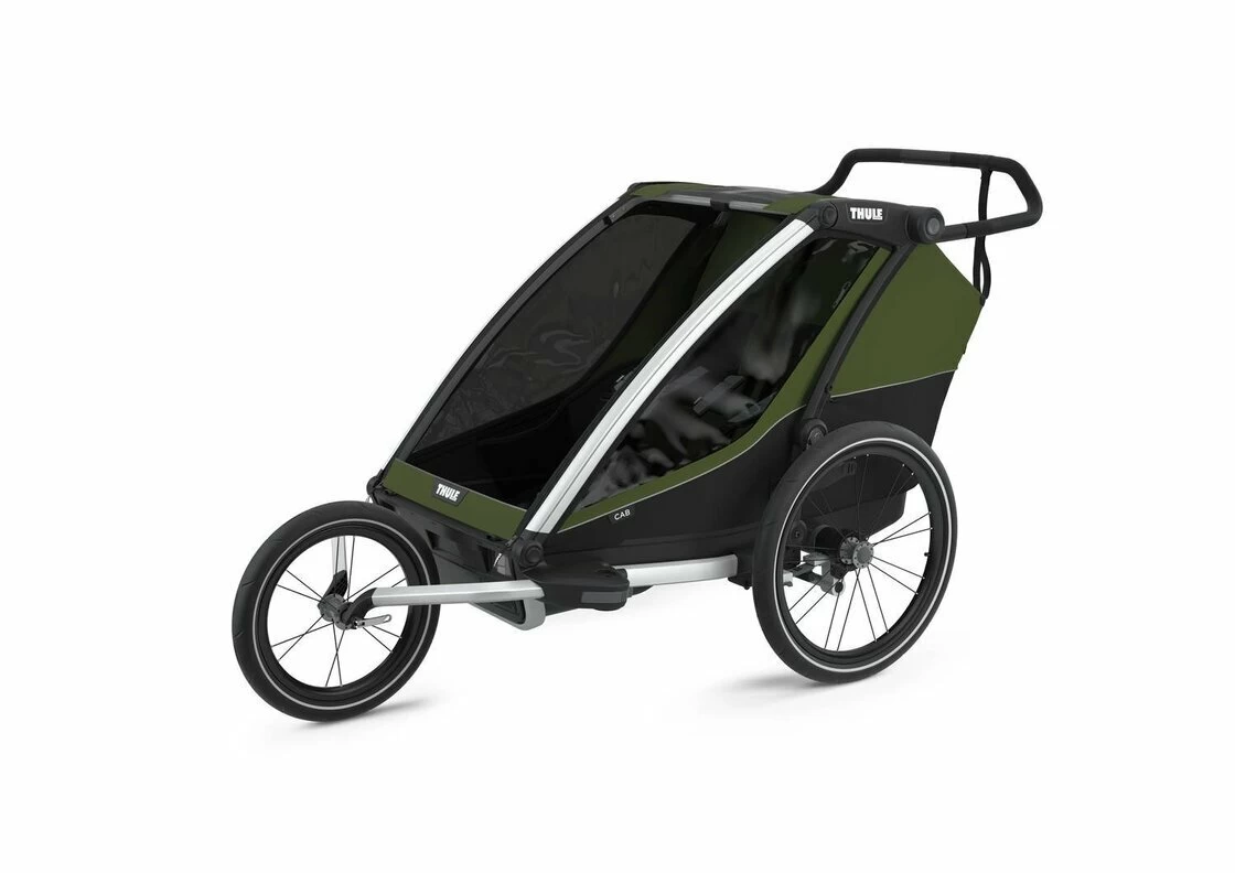 Przyczepka rowerowa dla dziecka THULE Chariot Cab 2 Cypress Green