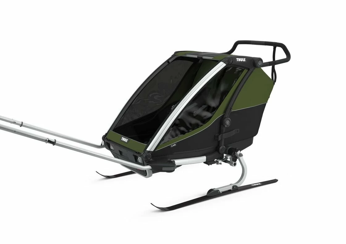 Przyczepka rowerowa dla dziecka THULE Chariot Cab 2 Cypress Green