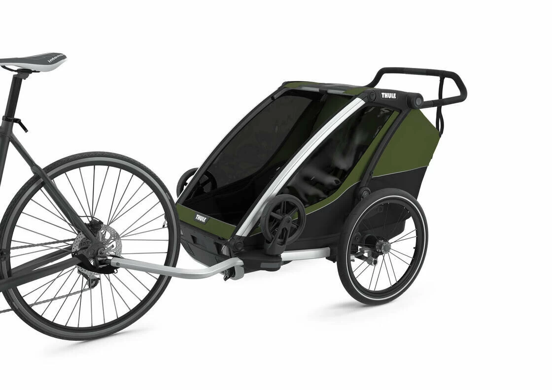 Przyczepka rowerowa dla dziecka THULE Chariot Cab 2 Cypress Green