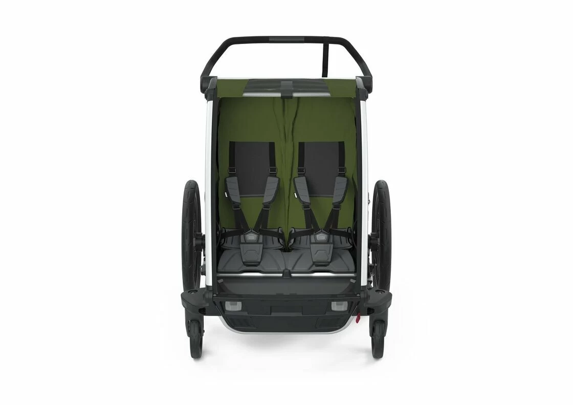 Przyczepka rowerowa dla dziecka THULE Chariot Cab 2 Cypress Green