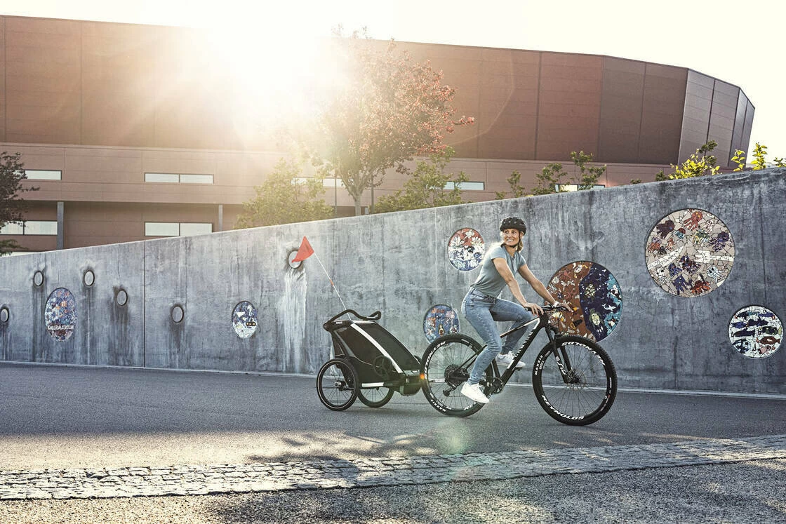 Przyczepka rowerowa dla dziecka THULE Chariot Lite 2 Agave Black