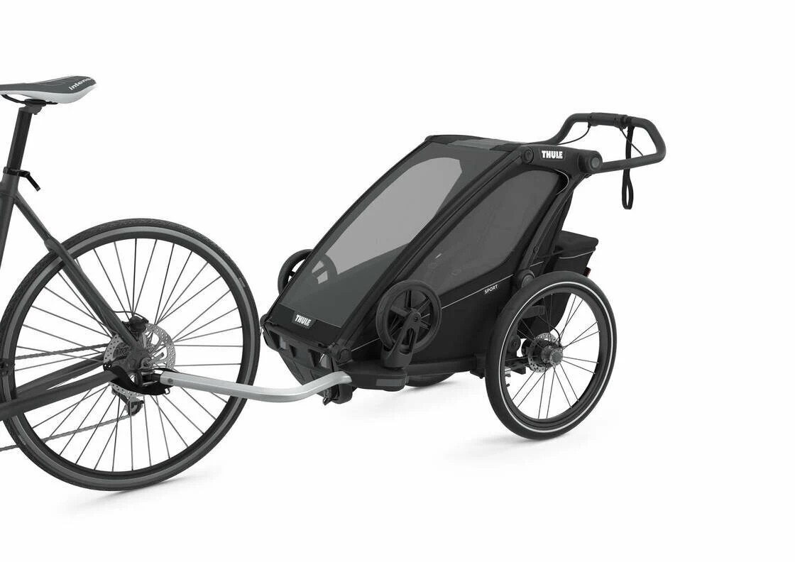 Przyczepka rowerowa dla dziecka THULE Chariot Sport 1 Midnight Black