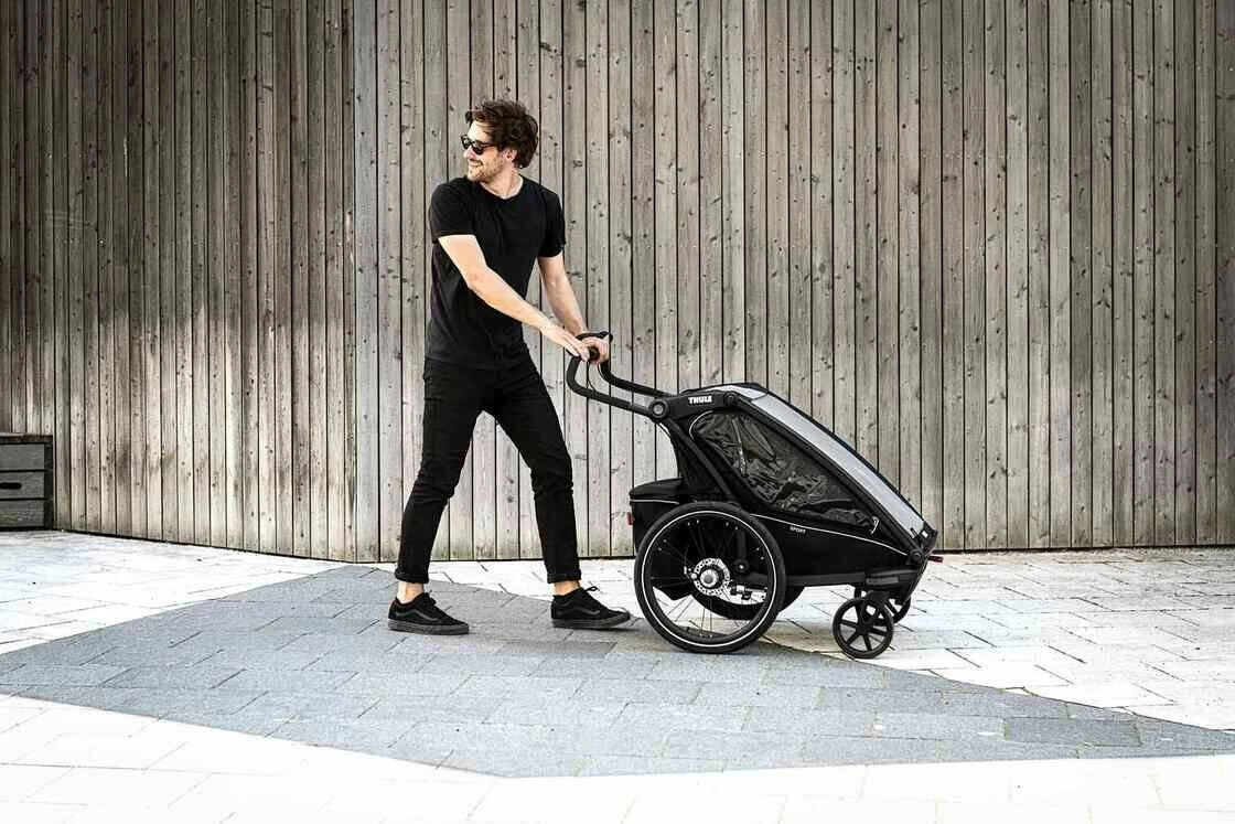 Przyczepka rowerowa dla dziecka THULE Chariot Sport 1 Midnight Black