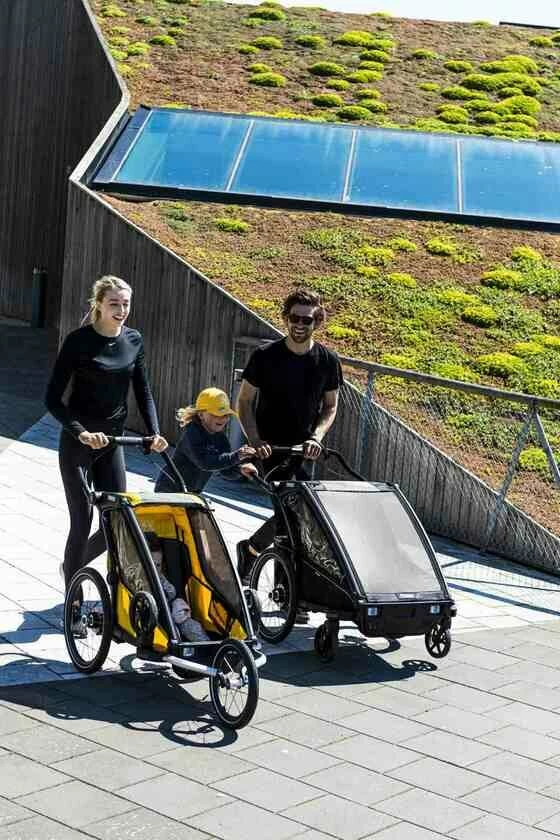 Przyczepka rowerowa dla dziecka THULE Chariot Sport 2 Midnight Black