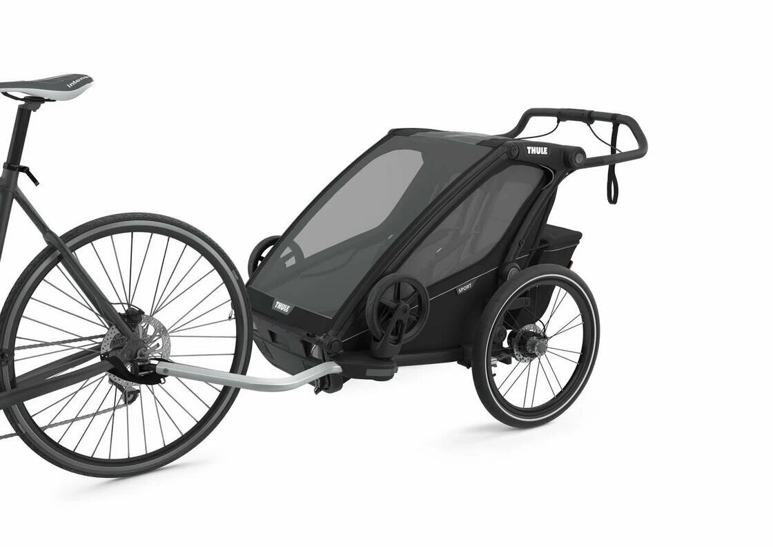 Przyczepka rowerowa dla dziecka THULE Chariot Sport 2 Midnight Black
