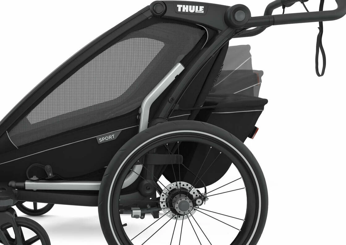 Przyczepka rowerowa dla dziecka THULE Chariot Sport 2 Midnight Black