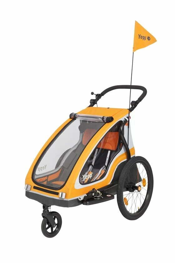 Przyczepka rowerowa dla dziecka Yepp Solo pomarańczowy