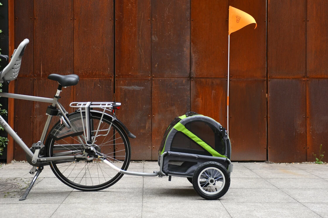 Przyczepka rowerowa dla psa Doggyride Mini Trailer Zielony