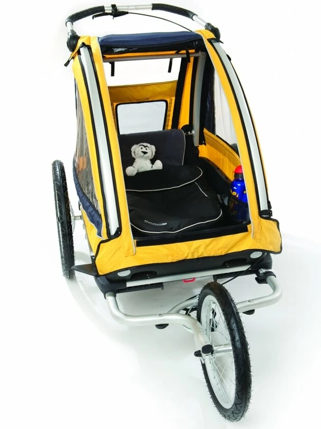 Przyczepka rowerowa Nordic Cab Bike Stroll Cab (2-w-1) czerwony