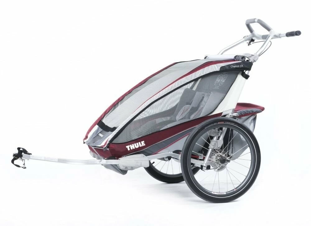 Przyczepka rowerowa Thule Chariot CX2 czerwona + CTS rower