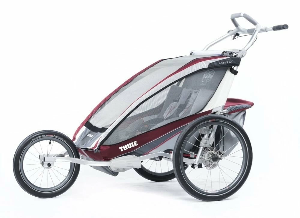 Przyczepka rowerowa Thule Chariot CX2 czerwona + CTS rower