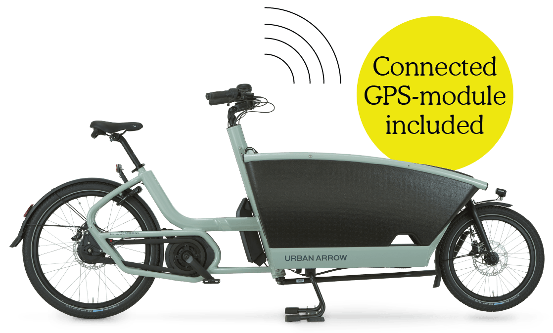 Rower Cargo elektryczny Urban Arrow Family Active Plus Connect  Zielony