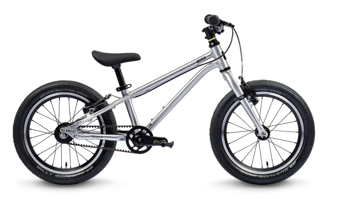 Rower dziecięcy na pasku Early Rider Belter 16” AUTO Srebrny