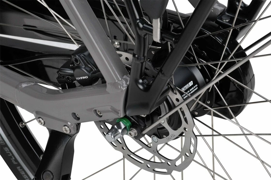 Rower elektryczny Batavus Altura E-go Bosch SMART Męski Grijs Metallic