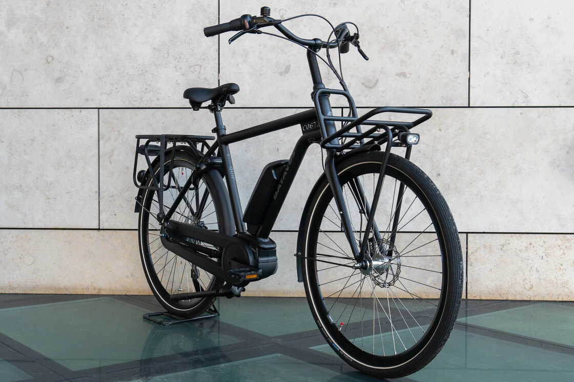Rower elektryczny Batavus Quip Extra Cargo Bosch Męski Black Mat