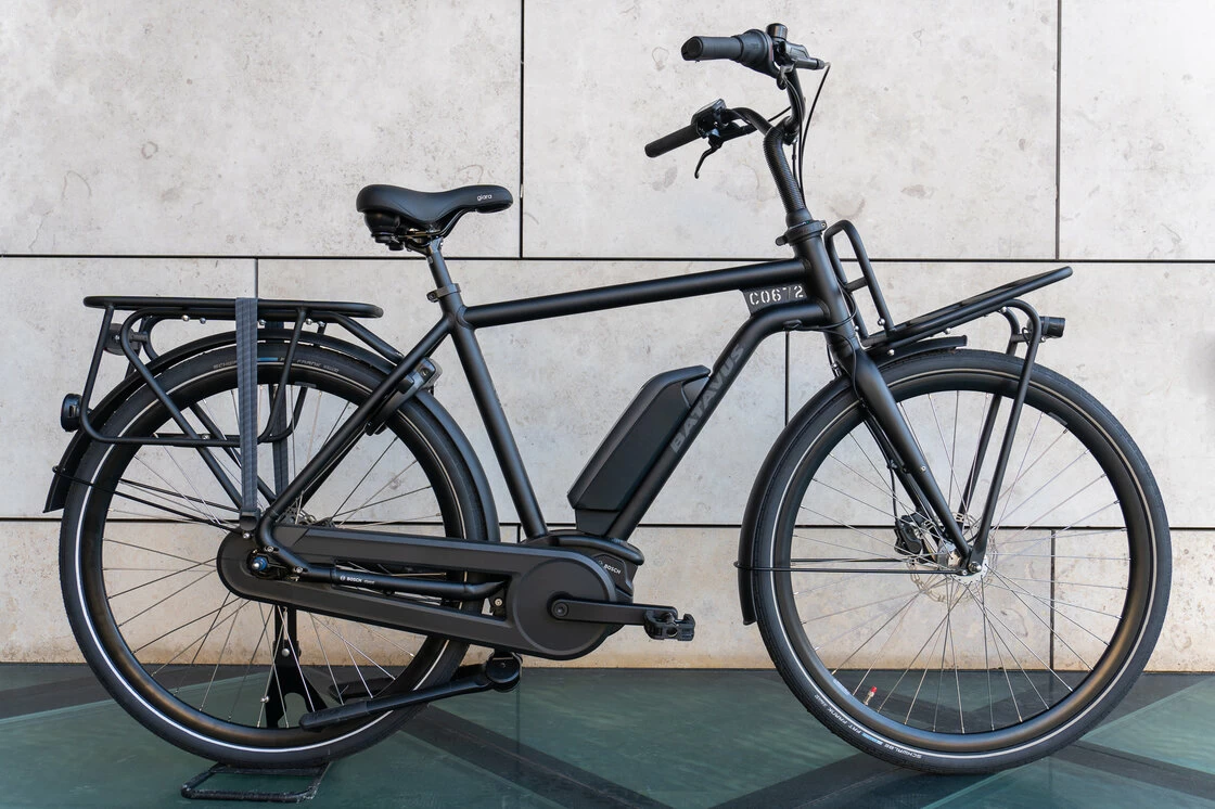 Rower elektryczny Batavus Quip Extra Cargo Bosch Męski Black Mat