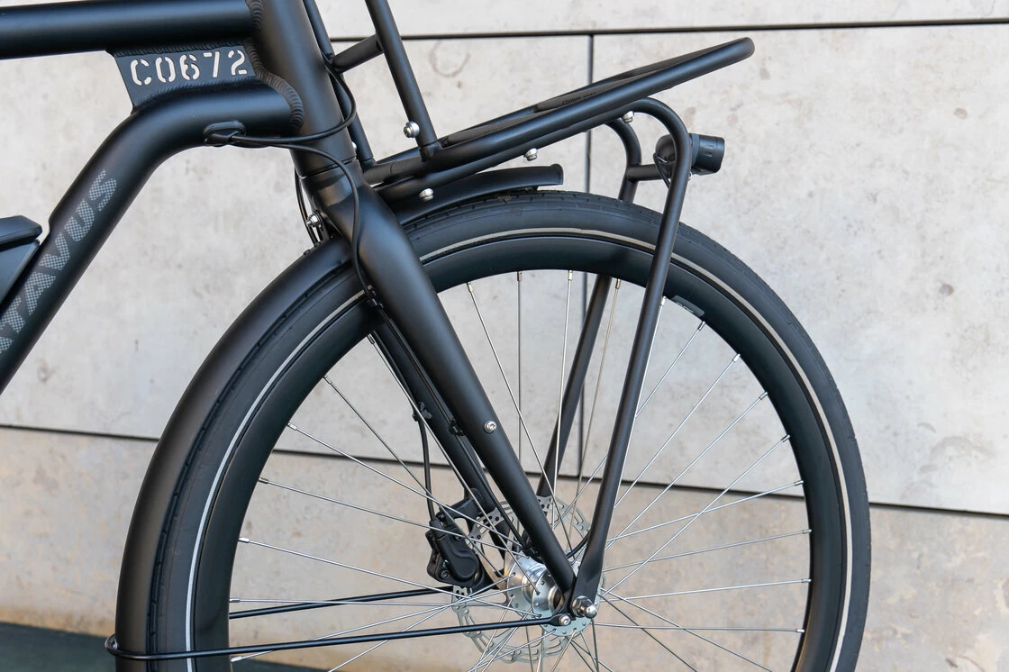 Rower elektryczny Batavus Quip Extra Cargo Bosch Męski Black Mat