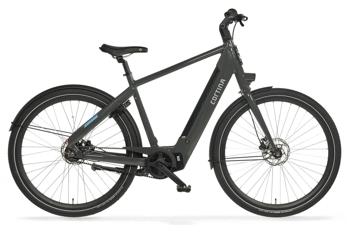 Rower elektryczny Cortina E-Blau Męski Jet Black Mat