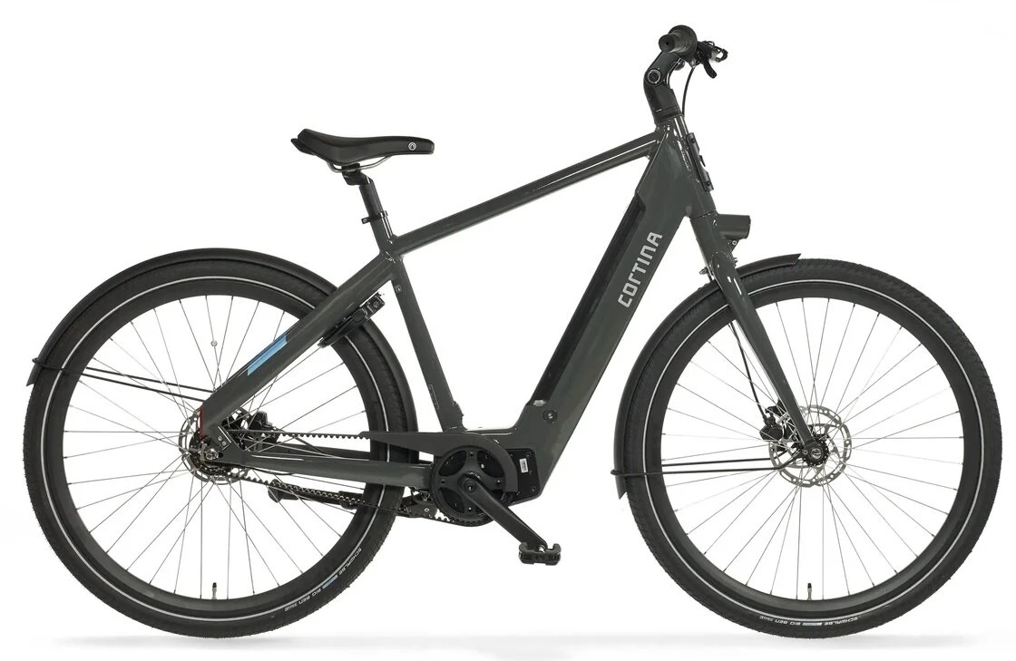 Rower elektryczny Cortina E-Blau Męski Qibbel Gloss