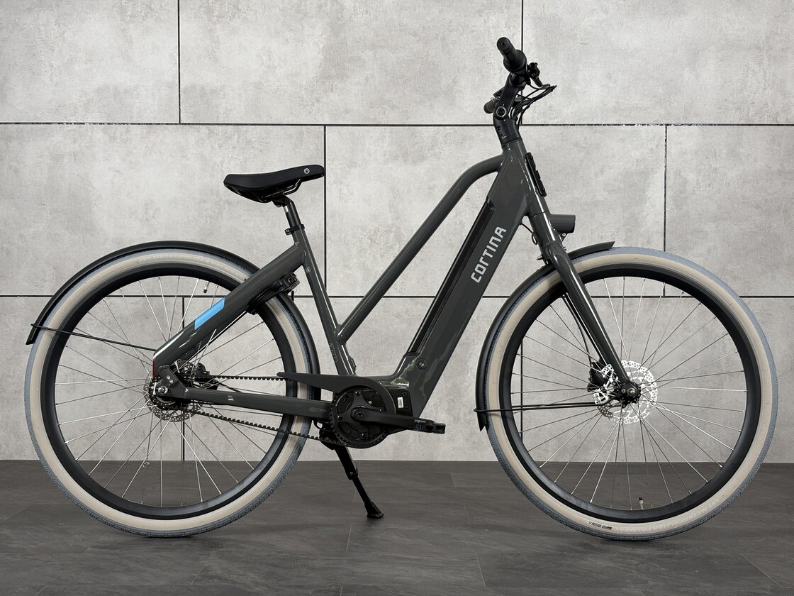 Rower elektryczny Cortina E-Blau Unisex Qibbel Gray Gloss