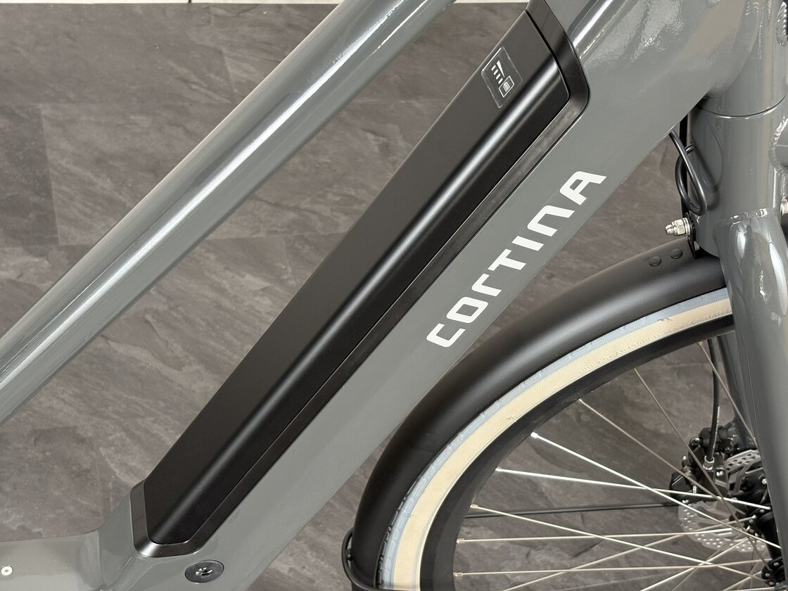 Rower elektryczny Cortina E-Blau Unisex Qibbel Gray Gloss