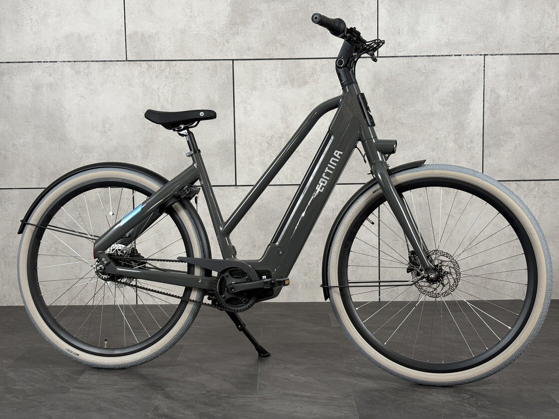 Rower elektryczny Cortina E-Blau Unisex Qibbel Gray Gloss