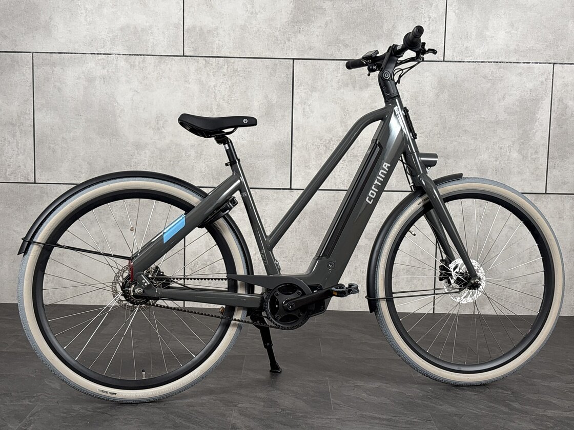 Rower elektryczny Cortina E-Blau Unisex Qibbel Gray Gloss