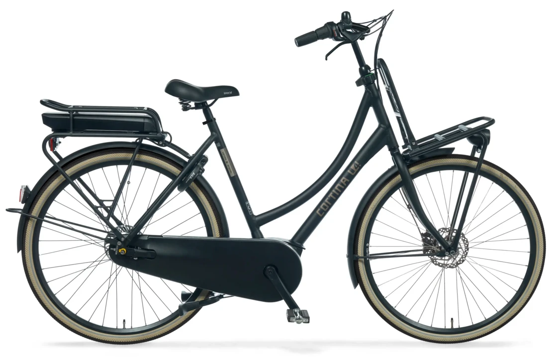 Rower elektryczny Cortina E-U4 Fashion Bosch Jet Black Mat