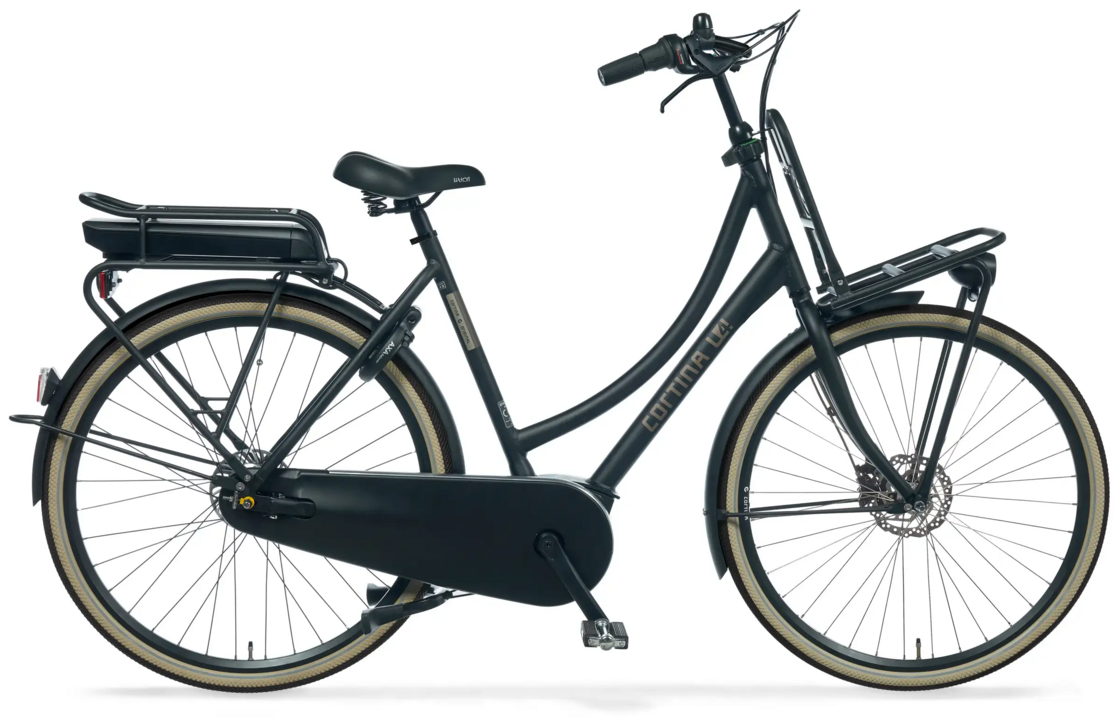 Rower elektryczny Cortina E-U4 Fashion Transport Bosch Jet Black Mat