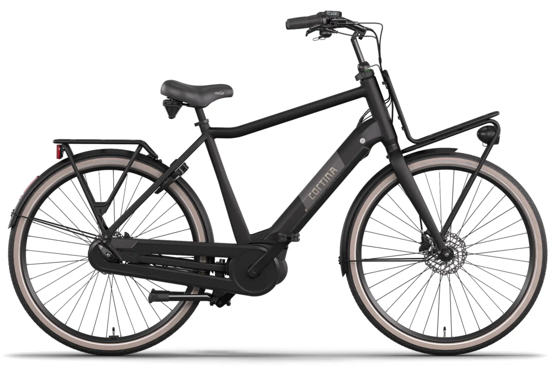 Rower elektryczny Cortina E-U4 Next Bosch Smart Męski Jet Black Mat