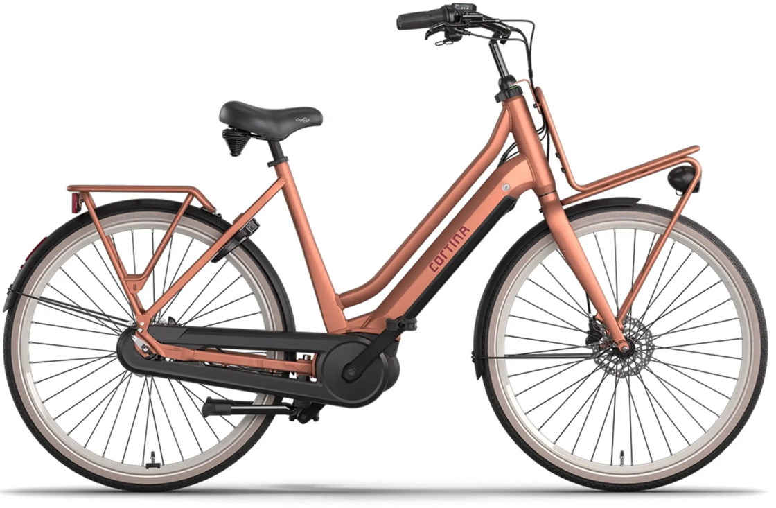 Rower elektryczny Cortina E-U4 Next Bosch Smart Metallic Peach Mat