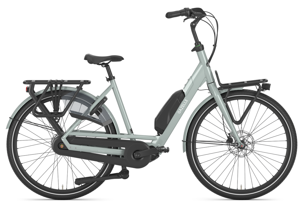 Rower elektryczny Gazelle Bloom C7 Shimano Steps Light Olive