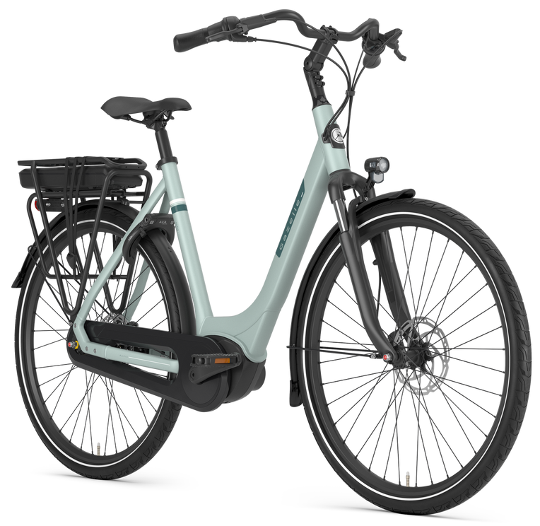 Rower elektryczny Gazelle Paris C7 Bosch Smart Light Olive Mat