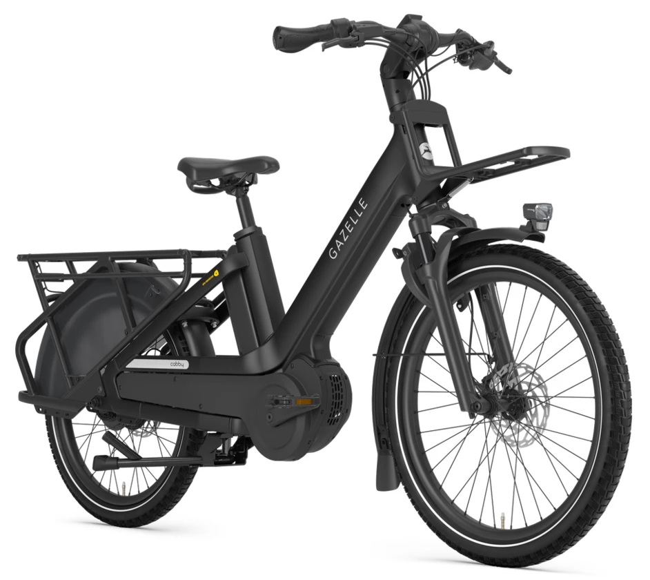 Rower elektryczny longtail Gazelle Cabby C380 Bosch Black Mat 55
