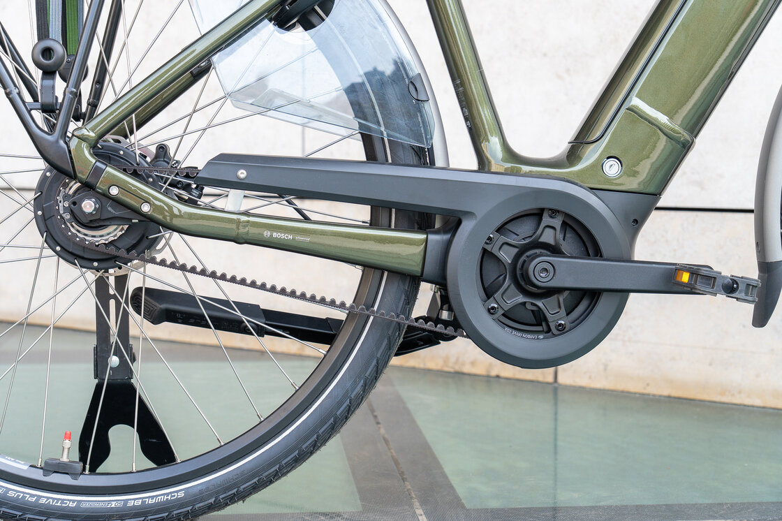 Rower elektryczny na pasku Batavus Finez E-go Power Exclusive Plus Smart Enviolo Bosch Green