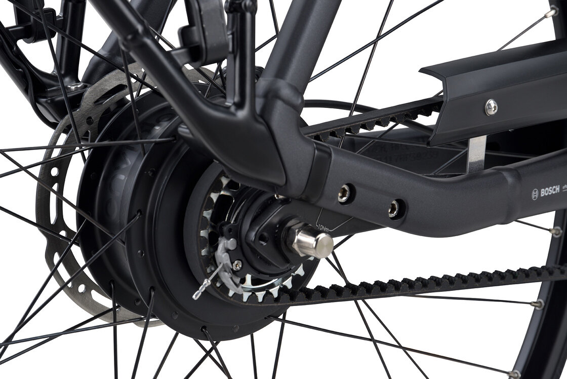 Rower elektryczny na pasku Batavus Finez E-go Power Exclusive Plus Smart Enviolo Bosch Męski Volcano Black Mat