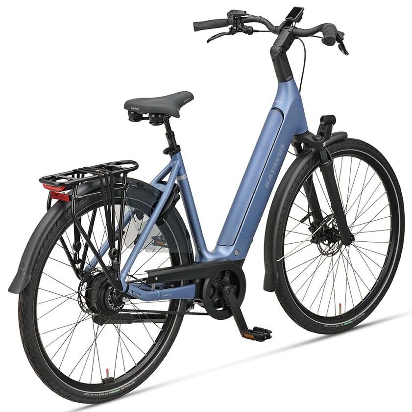 Rower elektryczny na pasku Batavus Finez E-go Power Exclusive Plus Smart Enviolo Bosch Unisex Steel Blue Mat