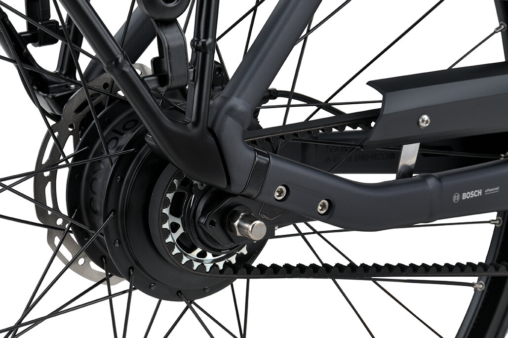 Rower elektryczny na pasku Batavus Finez E-go Power Exclusive Plus Smart Enviolo Bosch Unisex Volcano Black Mat