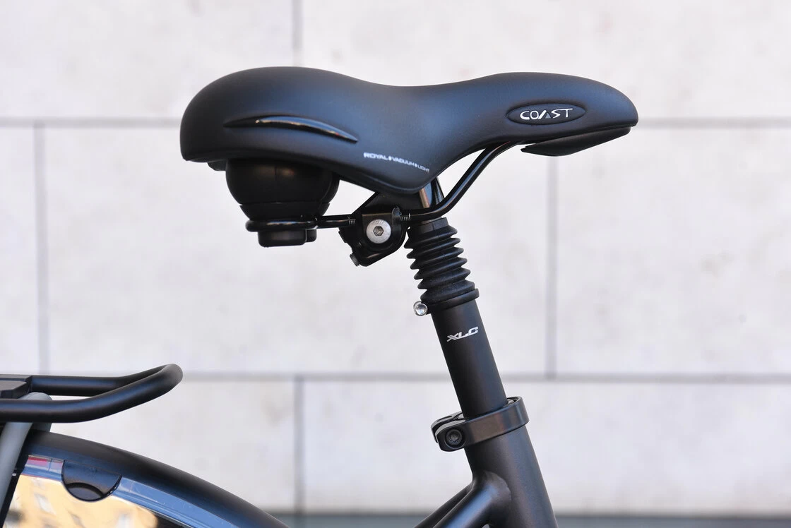 Rower elektryczny na pasku Batavus Finez Power Exclusive 625Wh (ham. w pedałach)  Męski Czarny Mat