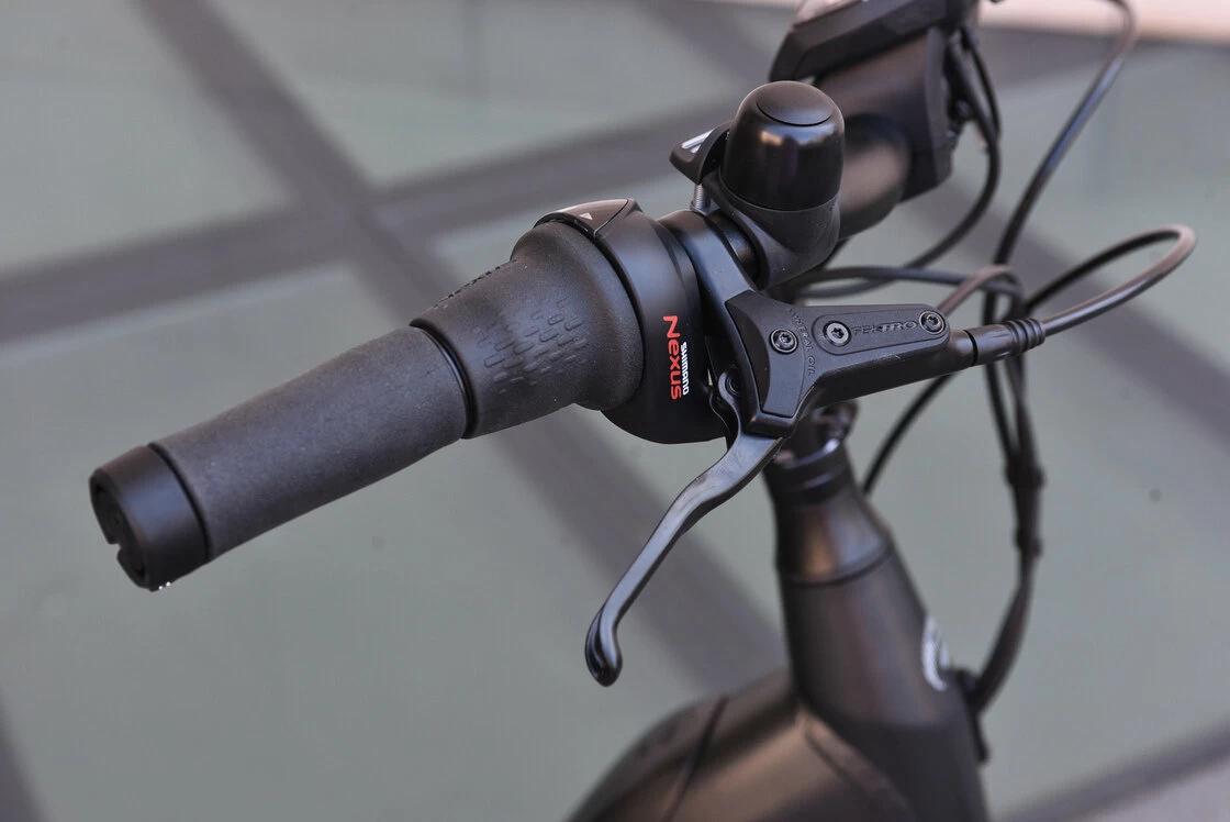 Rower elektryczny na pasku Batavus Finez Power Exclusive 625Wh (ham. w pedałach)  Męski Czarny Mat