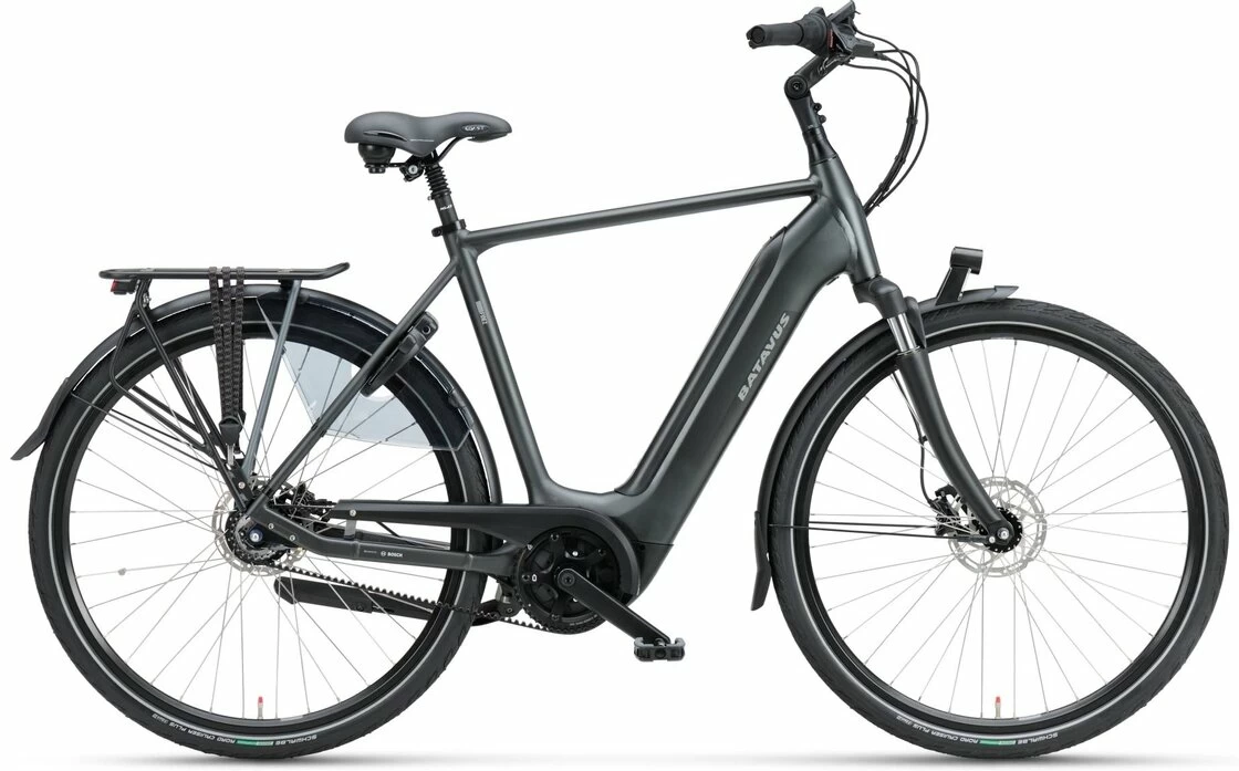 Rower elektryczny na pasku Batavus Finez Power Exclusive Bosch Męski Black Smoke Mat