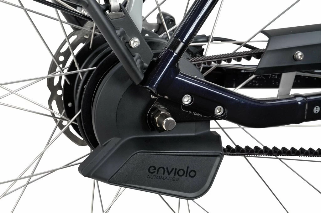 Rower elektryczny na pasku Batavus Finez Power Exclusive Plus Enviolo Automatic Granatowy