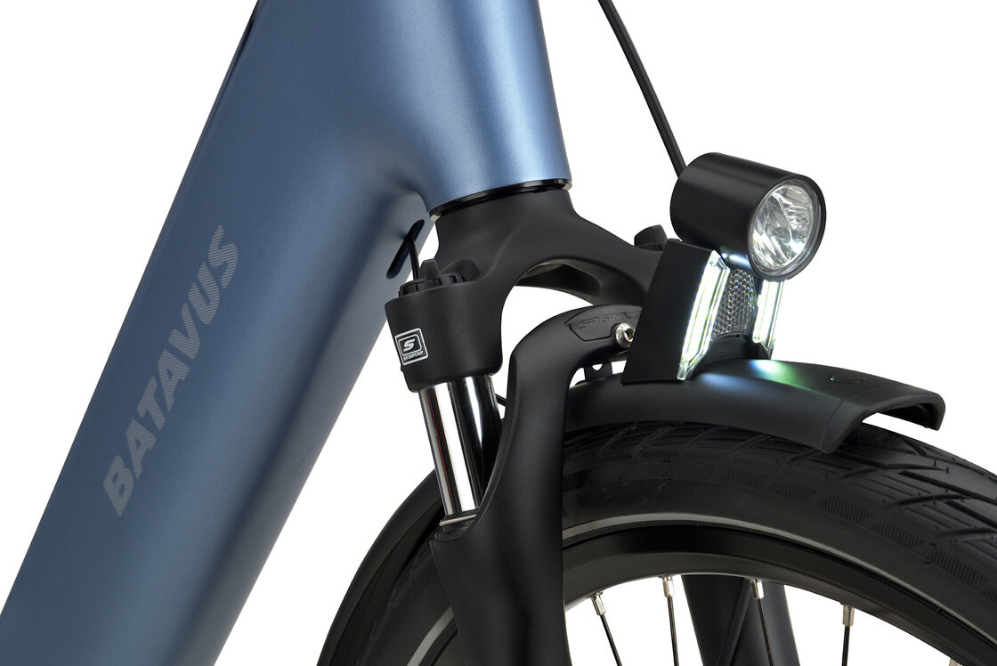 Rower elektryczny na pasku Batavus Finez PT Exclusive Bosch Unisex Steel Blue Mat