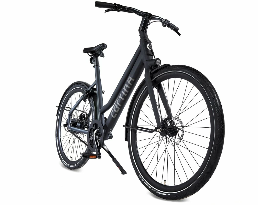 Rower elektryczny na pasku Cortina E-Lett Graphite Black Mat 57
