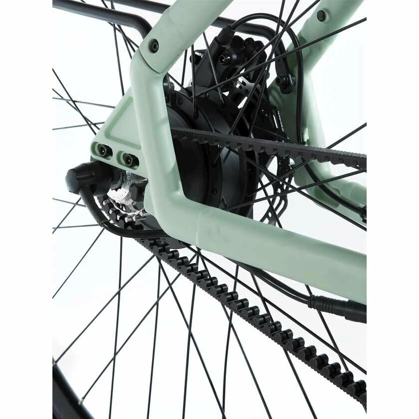 Rower elektryczny na pasku Cortina E-Lett Pastel Green Mat