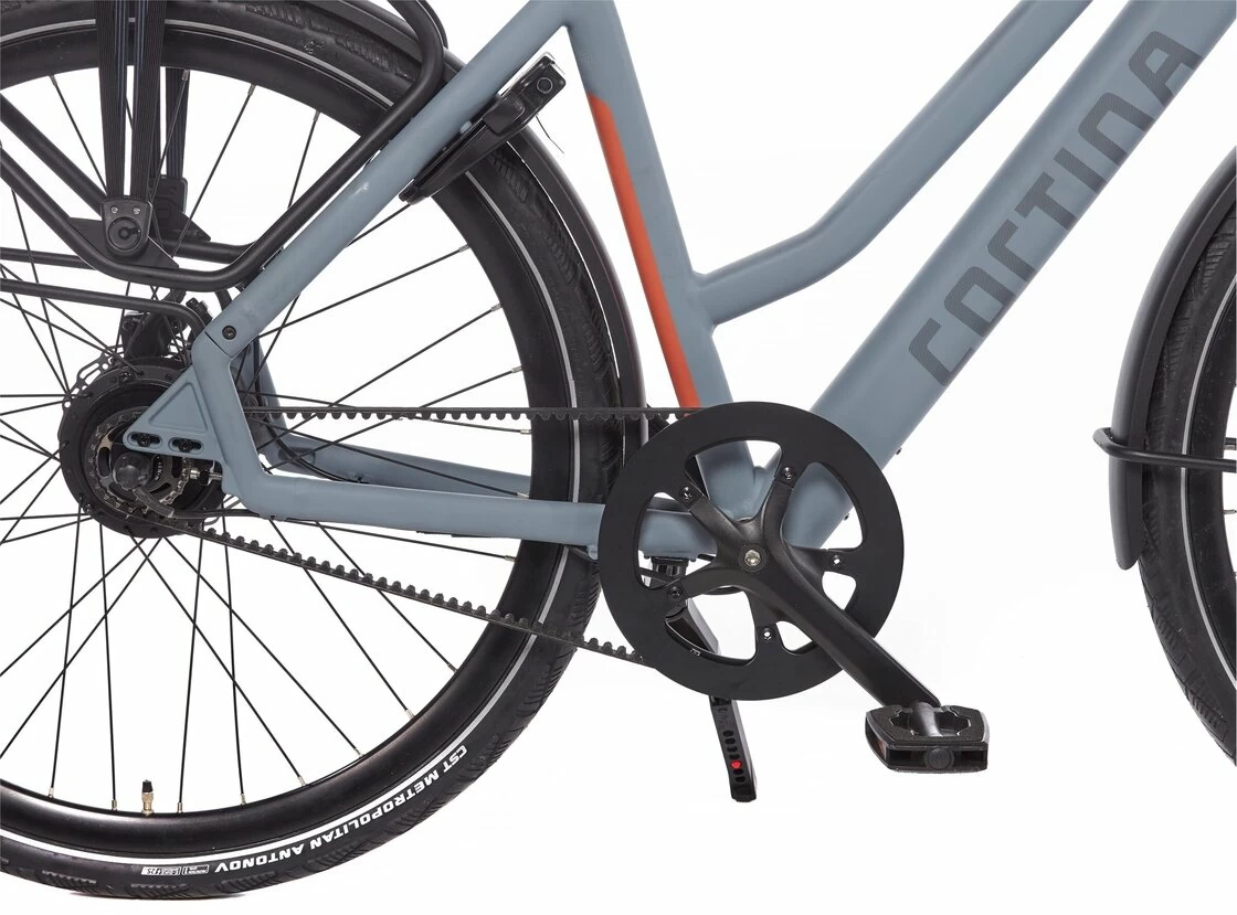 Rower elektryczny na pasku Cortina E-Lett Squirrel Grey Mat